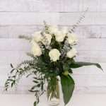 douzaine roses blanches