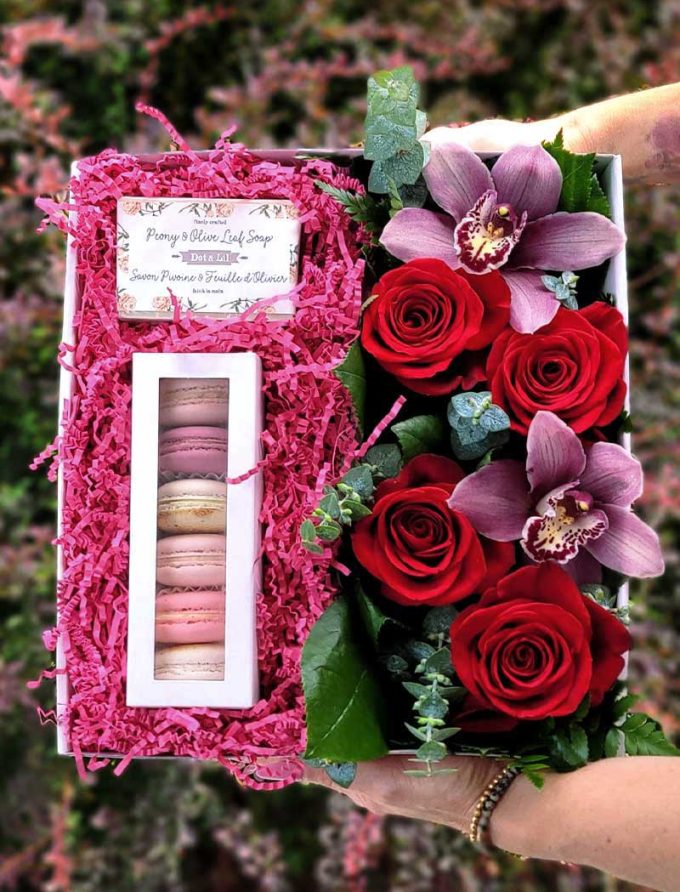 l'amoureuse florale boîte cadeau