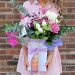 macarons bouquet fleurs