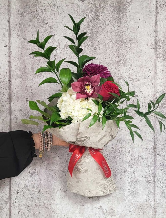 bouquets orchidee rose