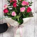 douzaine roses pales fonces st-valentin