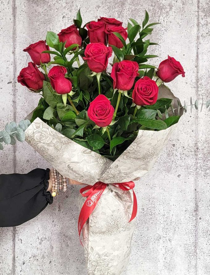douzaine roses rouges st-valentin