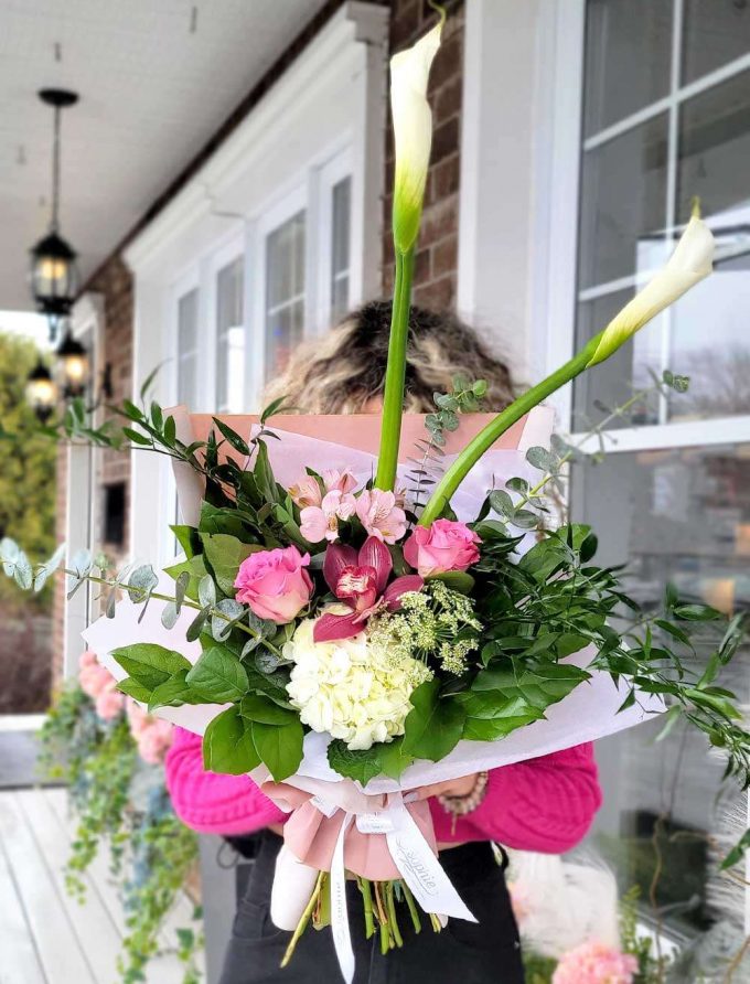 bouquet fleurs callas