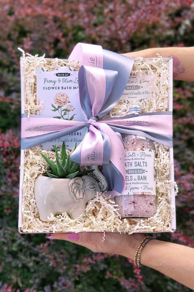 pivoine & feuille d'olivier