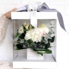 l'intemporelle sophistiquée - boite fleurs blanches