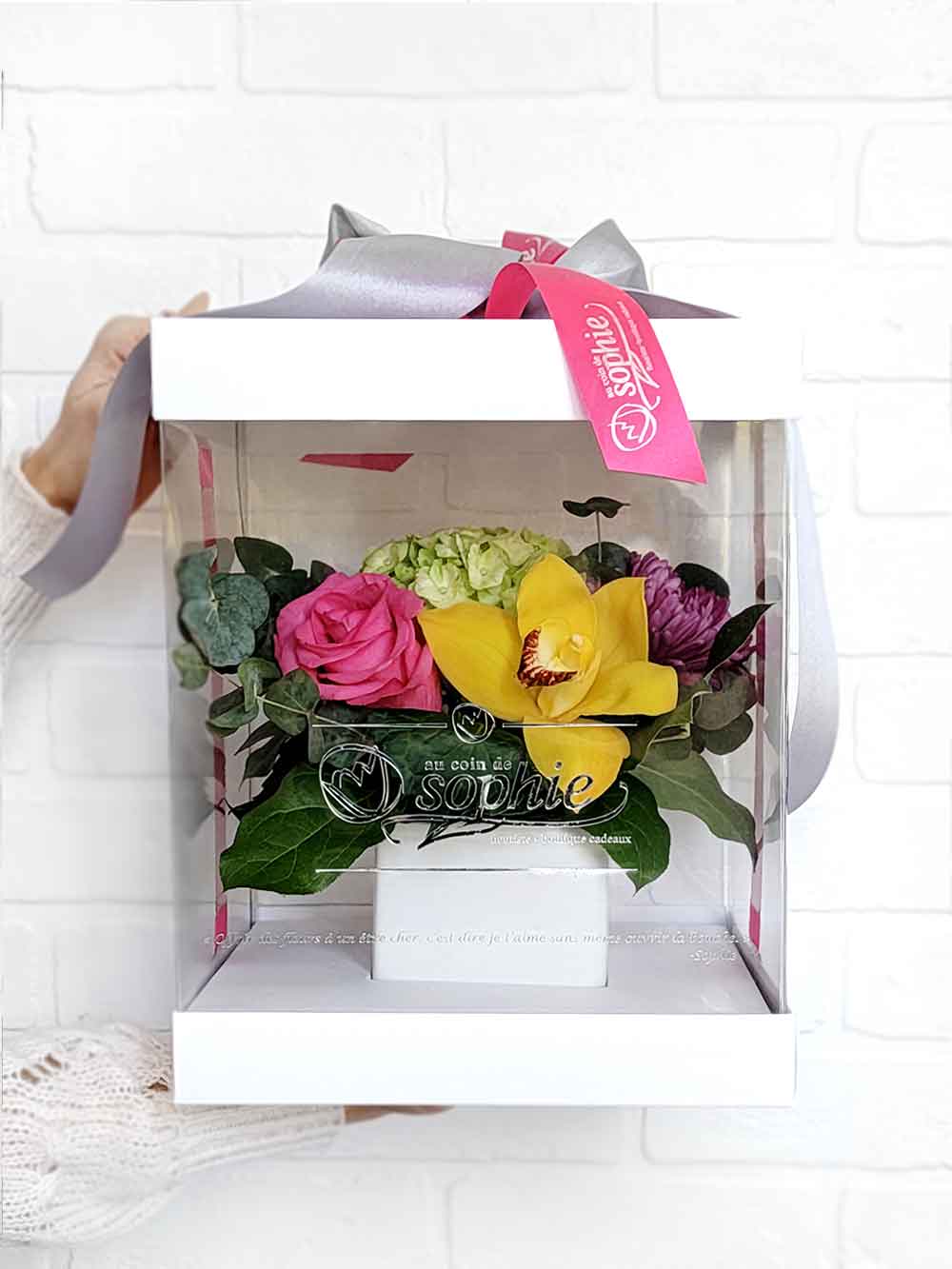 l'éclatée sophistiquée - boite fleurs colorees