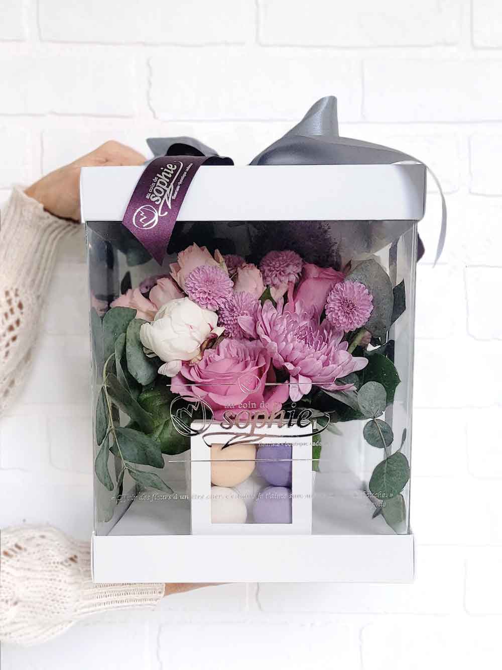 la douceur sophistiquée﹒boîte saisonnière estivale mauve