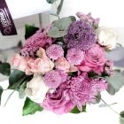 bouquet de fleurs mauve pâle