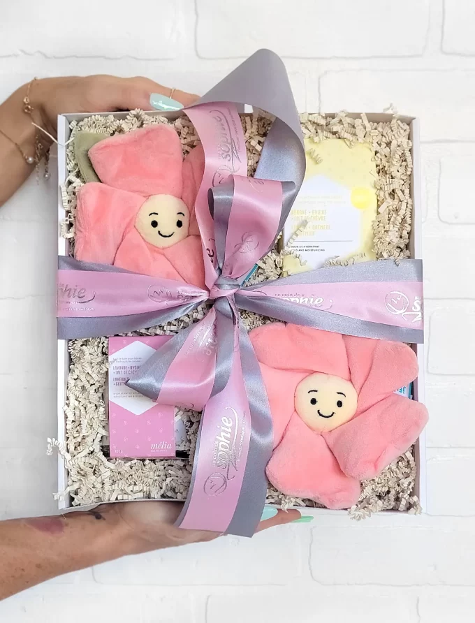 boite naissance fleurs