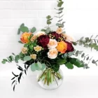 bouquet fleurs orange bourgogne