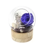 arrangement rose eternelle violette