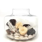 arrangement roses eternelles ivoires