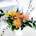 boite fleurs ambree sophistiquee