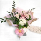 bouquet fleurs roses naissance