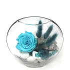 rose eternelle bleue arrangement