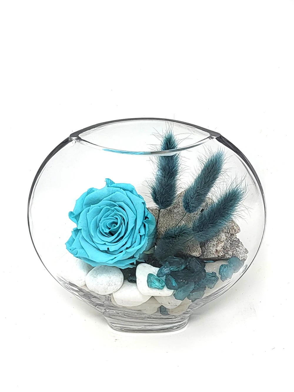 rose eternelle bleue arrangement