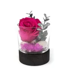 rose eternelle fuchsia arrangement