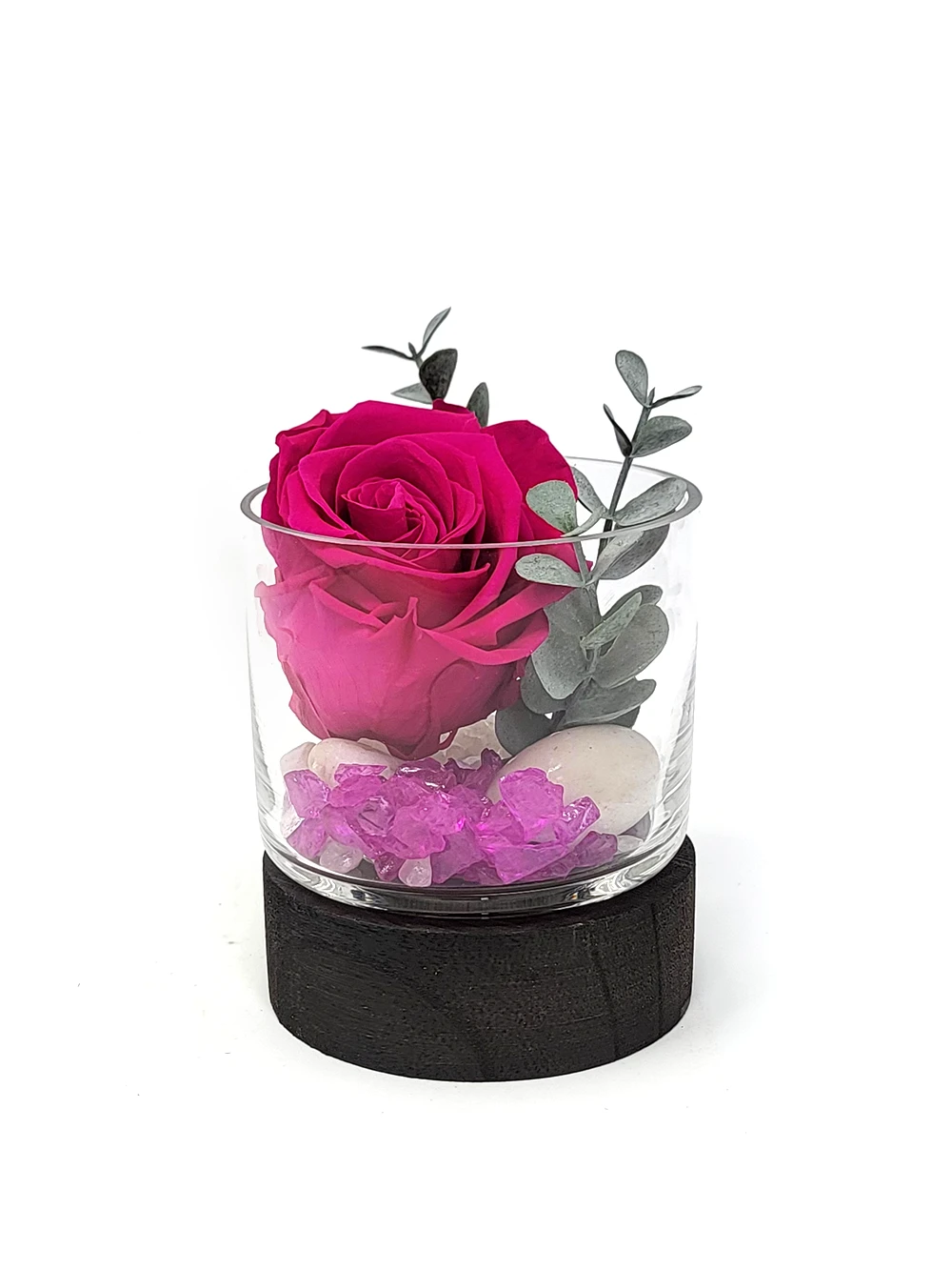 rose eternelle fuchsia arrangement