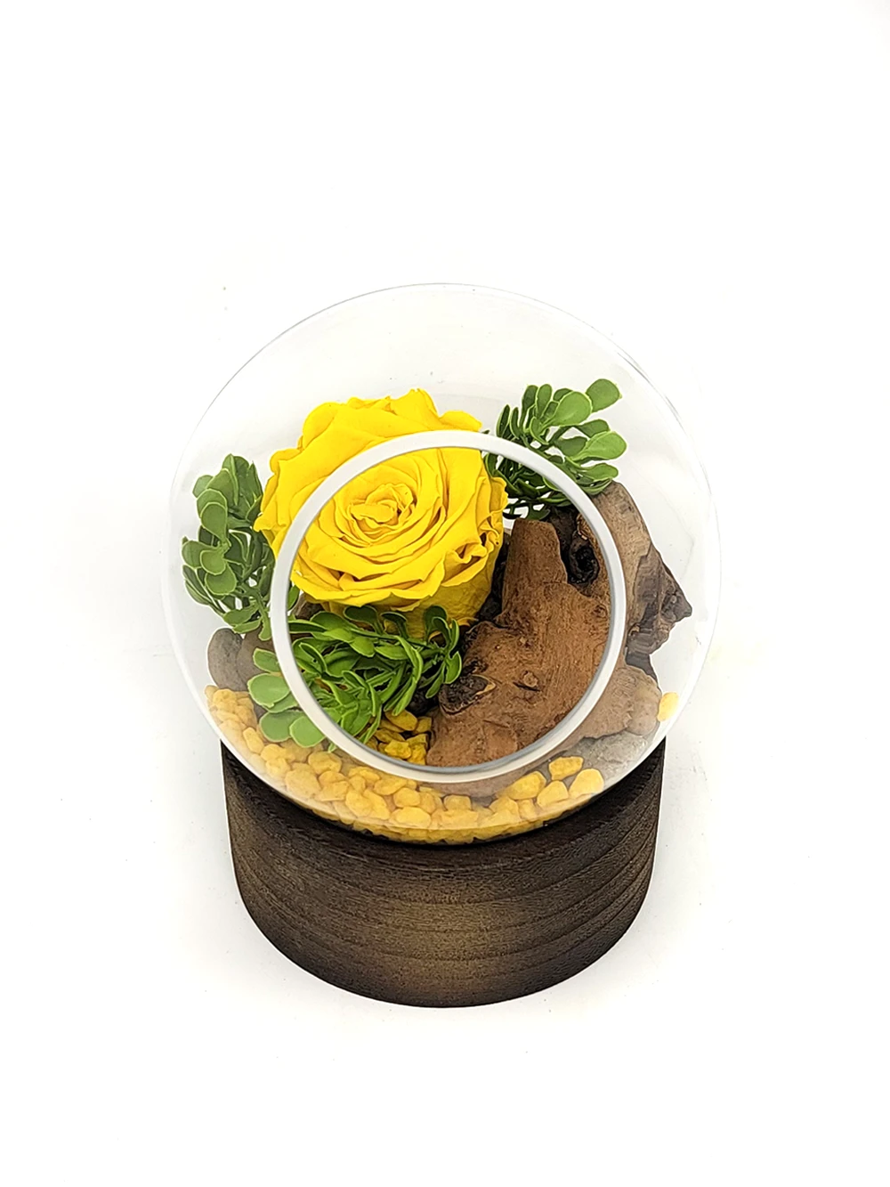 rose eternelle jaune arrangement