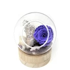 rose eternelle violette arrangement