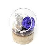 rose eternelle violette arrangement