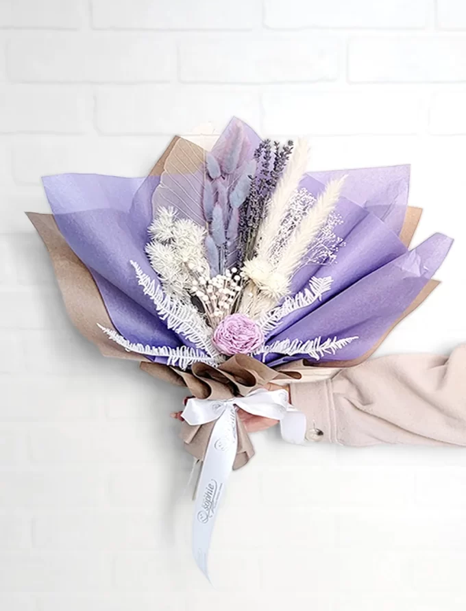 Bouquet de Fleurs Séchées - Adrienne - Fleuriste Au Coin de Sophie Boisbriand & St-Eustache