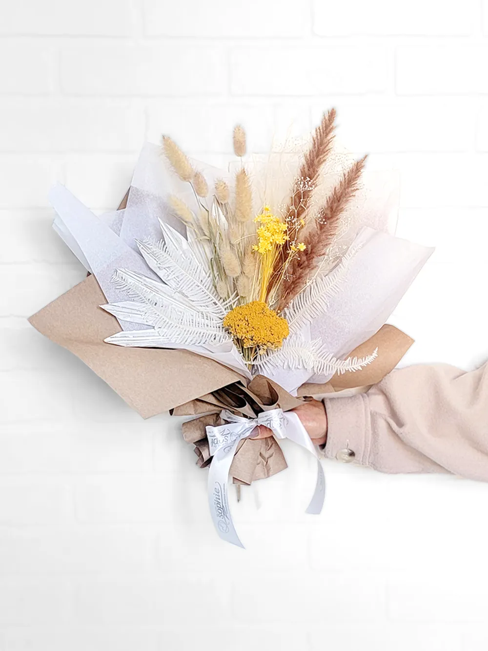 Bouquet de Fleurs Séchées - Auguste - Fleuriste Au Coin de Sophie Boisbriand & St-Eustache