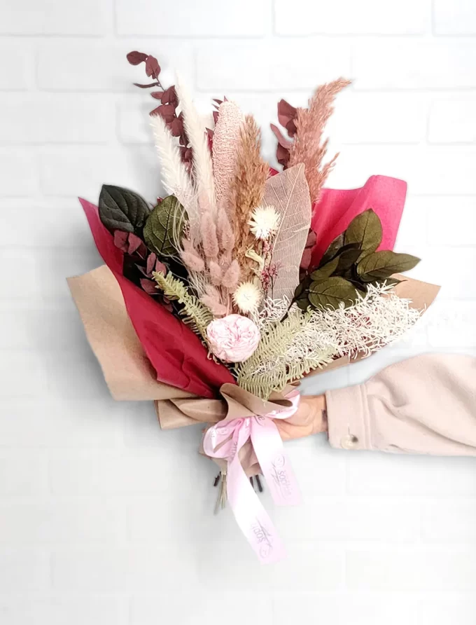 Bouquet de Fleurs Séchées - Agathe - Fleuriste Au Coin de Sophie Boisbriand & St-Eustache