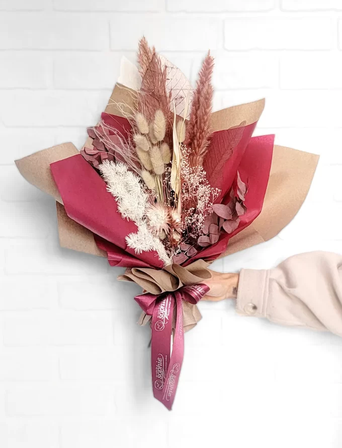 Bouquet de Fleurs Séchées - Lévi - Fleuriste Au Coin de Sophie Boisbriand & St-Eustache