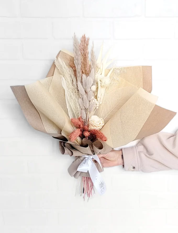 Bouquet de Fleurs Séchées - Amandine - Fleuriste Au Coin de Sophie Boisbriand & St-Eustache