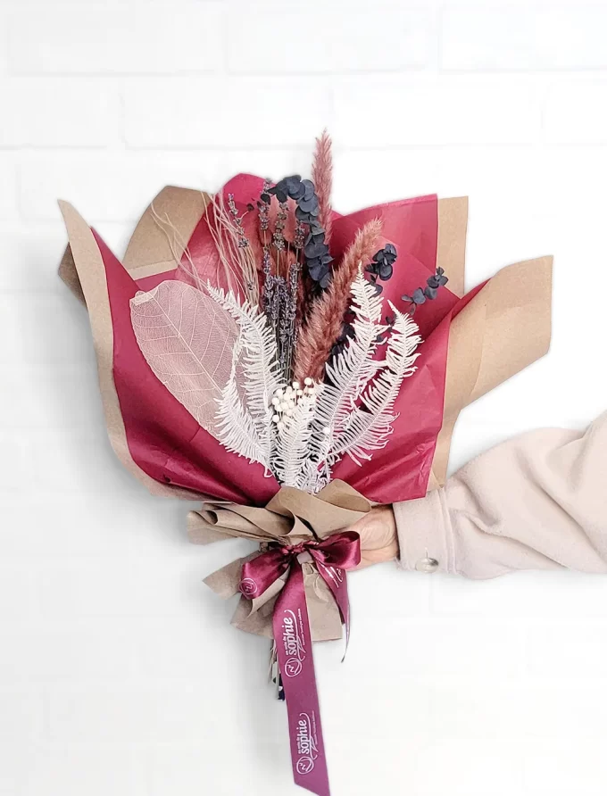 Bouquet de Fleurs Séchées - Adaline - Fleuriste Au Coin de Sophie Boisbriand & St-Eustache