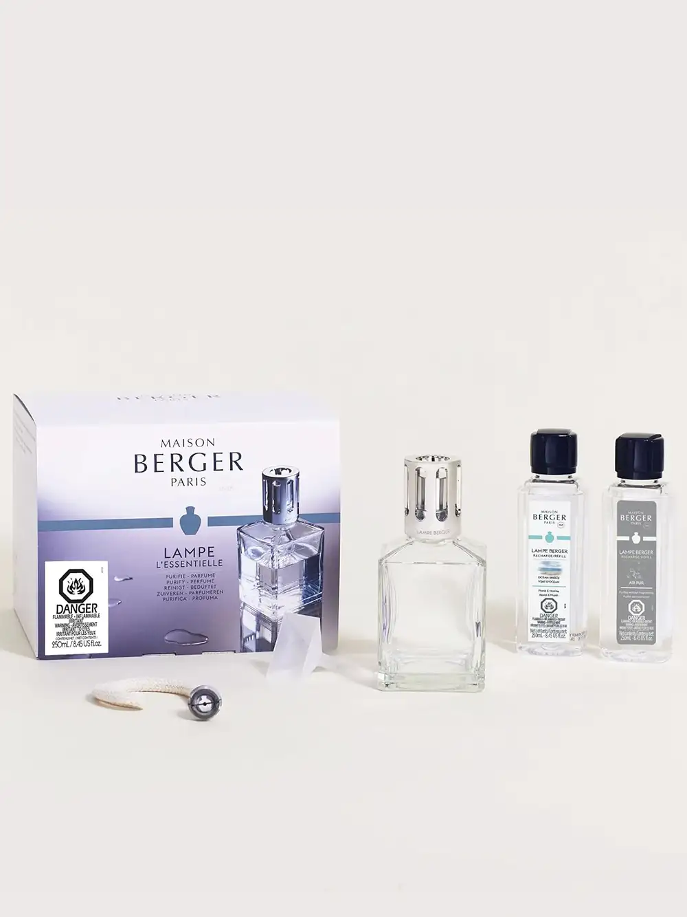 lampe berger verre transparent · maison berger