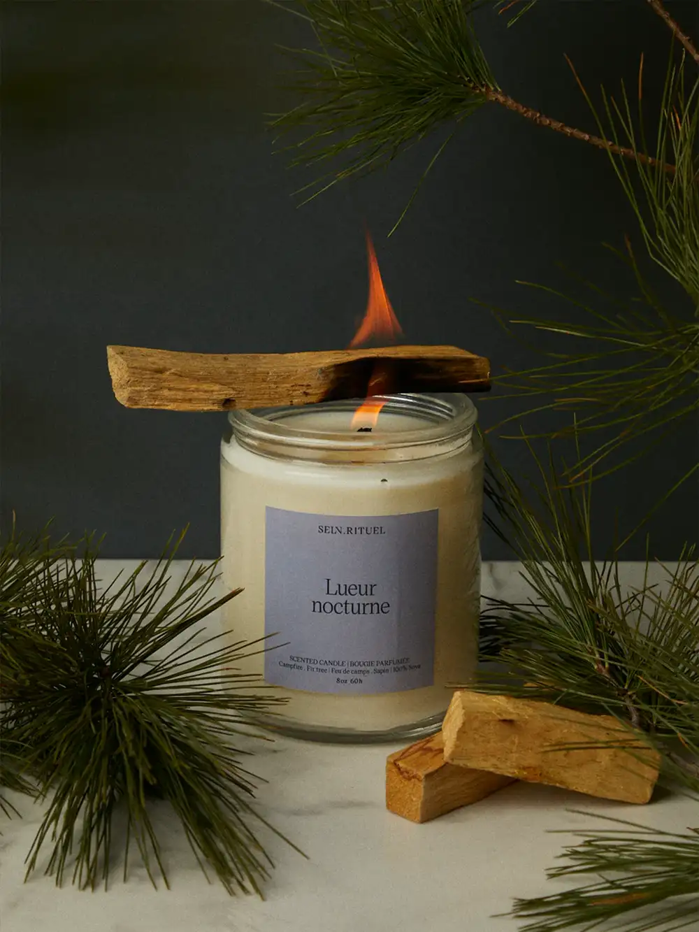 Bougie Selv Rituel - Lueur nocturne - Fleuriste Au Coin de Sophie Boisbriand & St-Eustache