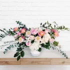 Arrangement d'urne - Arrangement funéraire L'azur - Fleuriste Au Coin de Sophie